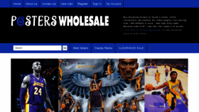 What Posterswholesale.com website looked like in 2020 (4 years ago)