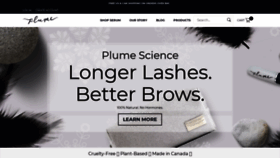 What Plume.ca website looked like in 2020 (4 years ago)