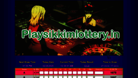 What Playsikkimlottery.in website looked like in 2020 (4 years ago)