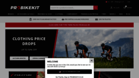 What Probikekit.co.uk website looked like in 2020 (4 years ago)