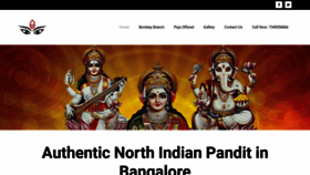 What Panditinbangalore.com website looked like in 2020 (4 years ago)