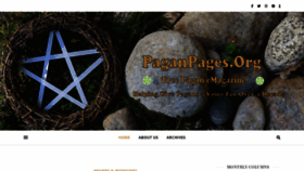 What Paganpages.org website looked like in 2020 (4 years ago)