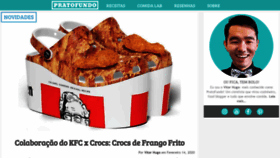 What Pratofundo.com website looked like in 2020 (4 years ago)