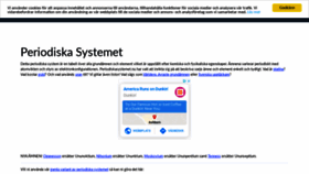 What Periodiskasystemet.nu website looked like in 2020 (6 years ago)