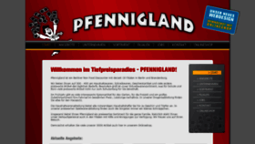 What Pfennigland.de website looked like in 2020 (4 years ago)