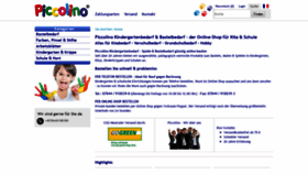 What Piccolino.de website looked like in 2020 (4 years ago)