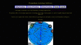 What Prometheusastrology.com website looked like in 2020 (4 years ago)