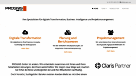 What Prognis.com website looked like in 2020 (4 years ago)