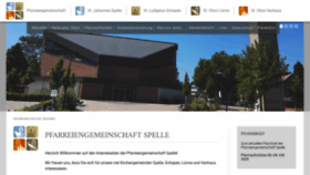 What Pfarreiengemeinschaft-spelle.de website looked like in 2020 (4 years ago)