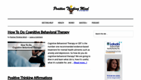 What Positivethinkingmind.com website looked like in 2020 (4 years ago)