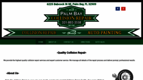 What Palmbaycollision.com website looked like in 2020 (4 years ago)
