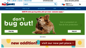 What Petsmart.com website looked like in 2020 (4 years ago)
