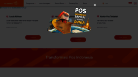 What Posindonesia.co.id website looked like in 2020 (4 years ago)