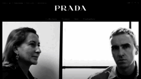 What Prada.com website looked like in 2020 (4 years ago)
