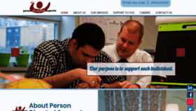 What Persondirectedsupports.com website looked like in 2020 (4 years ago)