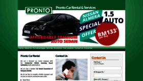 What Prontocarrental.com website looked like in 2020 (4 years ago)