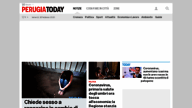 What Perugiatoday.it website looked like in 2020 (4 years ago)
