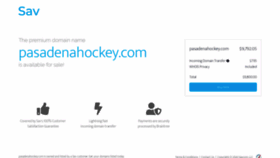 What Pasadenahockey.com website looked like in 2020 (4 years ago)