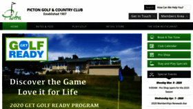 What Pictongolf.ca website looked like in 2020 (4 years ago)