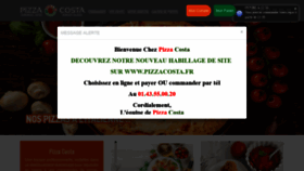 What Pizzacosta.com website looked like in 2020 (4 years ago)