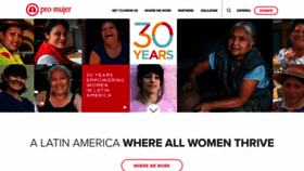 What Promujer.org website looked like in 2020 (5 years ago)