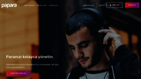 What Papara.com website looked like in 2020 (5 years ago)