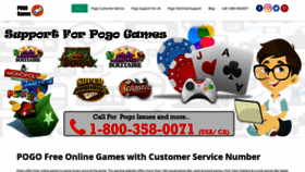 What Pogo-support-number.com website looked like in 2020 (4 years ago)