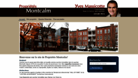 What Proprietesmontcalm.com website looked like in 2020 (4 years ago)