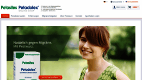 What Petadolex.eu website looked like in 2020 (4 years ago)