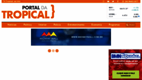 What Portaldatropical.com.br website looked like in 2020 (5 years ago)