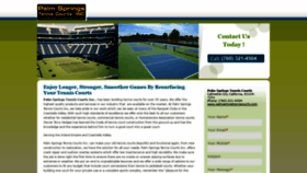 What Palmspringstenniscourts.com website looked like in 2020 (4 years ago)