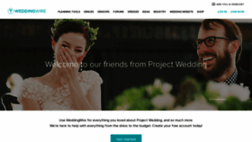 What Projectwedding.com website looked like in 2020 (4 years ago)