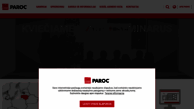 What Paroc.lt website looked like in 2020 (4 years ago)