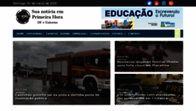 What Primeirahoranews.com.br website looked like in 2020 (4 years ago)