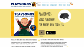 What Playsongs.co.uk website looked like in 2020 (4 years ago)