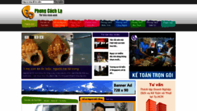 What Phongcachla.vn website looked like in 2020 (4 years ago)