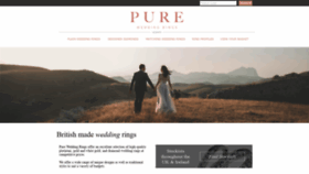 What Pureweddingrings.co.uk website looked like in 2020 (4 years ago)