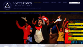 What Pottstownschools.org website looked like in 2020 (4 years ago)