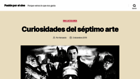 What Pasionporelcine.es website looked like in 2020 (4 years ago)