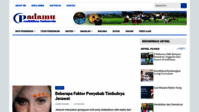 What Padamu.net website looked like in 2020 (4 years ago)
