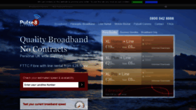 What Pulse8broadband.co.uk website looked like in 2020 (4 years ago)