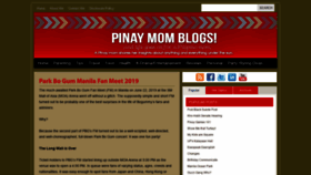 What Pinaymomblogs.com website looked like in 2020 (4 years ago)