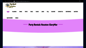 What Partyrentalshoustonglorymar.com website looked like in 2020 (4 years ago)