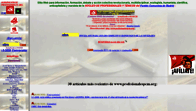 What Profesionalespcm.org website looked like in 2020 (4 years ago)