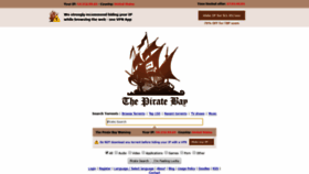 What Pirateproxy.space website looked like in 2020 (4 years ago)