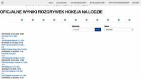 What Polskahokejliga.pl website looked like in 2020 (4 years ago)