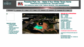What Paradiseparkinc.com website looked like in 2020 (4 years ago)