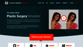 What Plastic-surgery-simulator.com website looked like in 2020 (4 years ago)