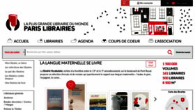 What Parislibrairies.fr website looked like in 2020 (4 years ago)