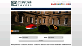 What Prestige-carcovers.co.uk website looked like in 2020 (4 years ago)